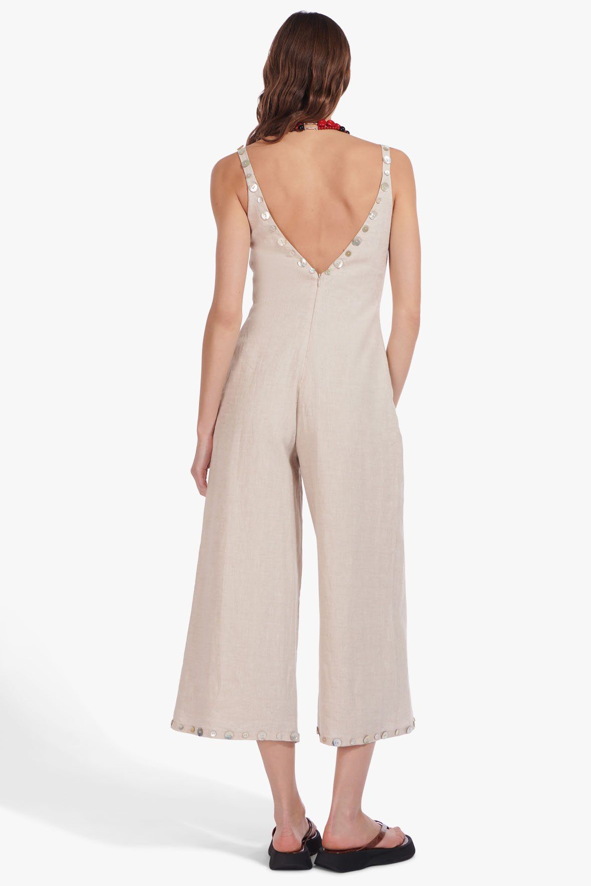 Image PHOENIX JUMPSUIT | NATURAL 7 of 10 and Clicking this image will trigger a zoom pop-up