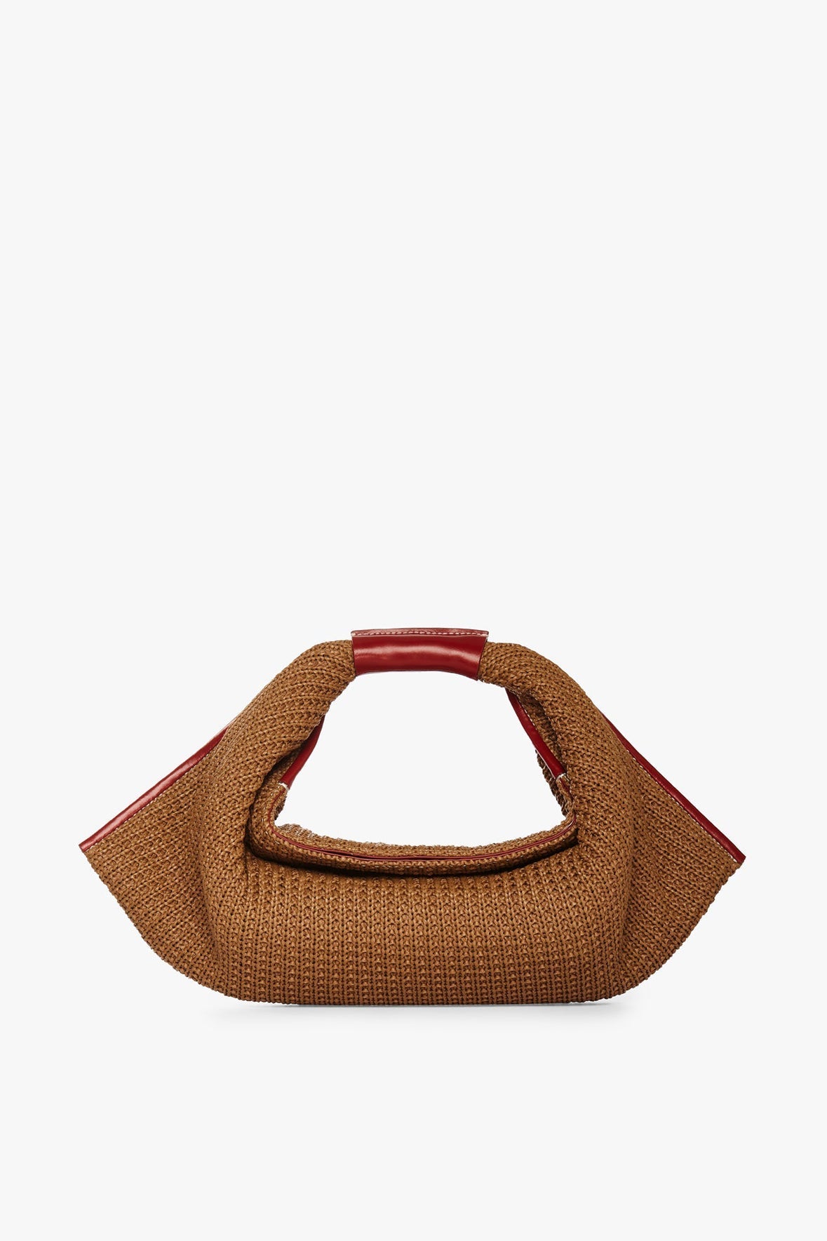 Image JETSON RAFFIA BAG | TAN SCARLET 1 of 8 and Clicking this image will trigger a zoom pop-up